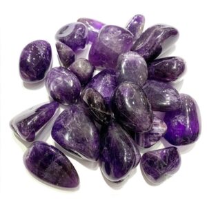 Natural Amethyst Tumble Stones for Reiki Healing, Vaastu Correction and Increase Creativity