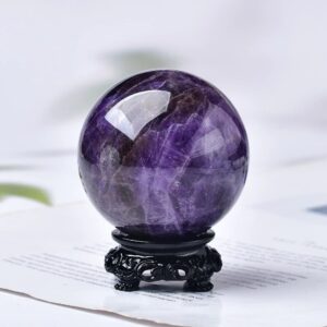 Natural Amethyst Sphere Ball for Reiki And Crystal Healing