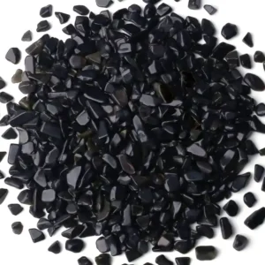 Natural Black Obsidian Chips Stone For Healing, Spirituality, Reiki,Vastu, Decor, and Showpiece
