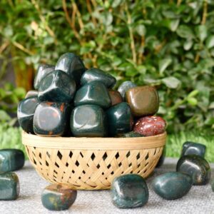 Natural Bloodstone Tumbled Stone For Reiki, Healing ,Aquarium, Home, And Showpiece
