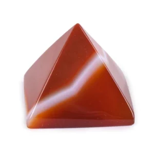 Natural Carnelian Pyramid for Reiki Healing Vastu Correction and Gift