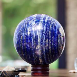 Natural Lapis Speher Ball for Reiki Healing Vastu Meditation Home Décor