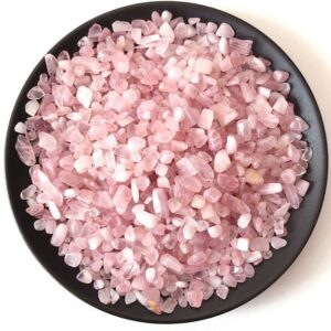 Rose Quartz Chips for Crystal Healing, Spirituality, Reiki, Feng Shui, Vaastu, Décor, and Healing Meditation