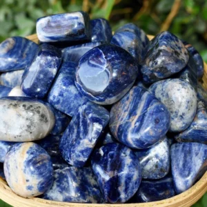 Natural Sodalite Tumbled Stone For Decorative And Showpiece