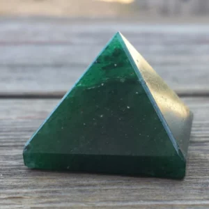 Natural Green Jade Pyramid For Reiki Healing And Decorative Showpiece