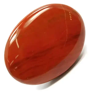Natural Red Jasper Palm Stone Soap For Yoga Meditation, Oval Pocket Stone, Vastu