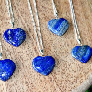 Natural Blue Lapis Heart Shape pendant for men and women