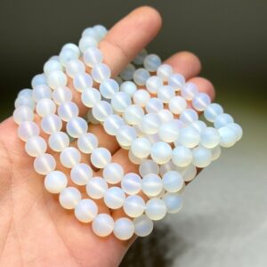 Crystal Natural Opalite Quartz Bracelet (4mm/6mm/8mm/10mm) for Girls,Women And men