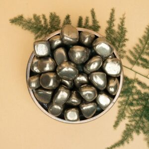Natural Pyrite Tumbled Stone For Decorative and showpiece