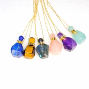 Natural Bottle Shape Necklace Pendant For Decorative And Showpiece