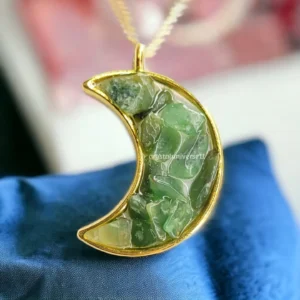 Natural Moon Necklace Pendant For Decorative And Showpiece