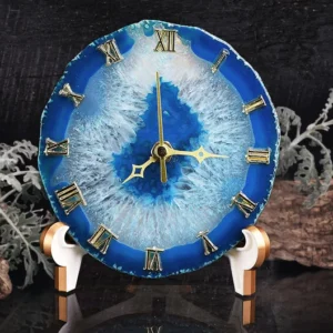 Natural Agate Wall Clock For Deorative and showpiece